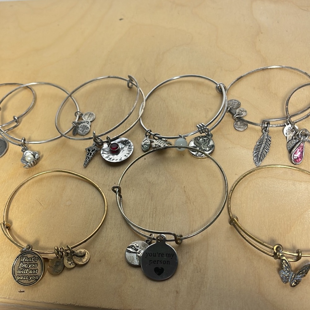 12 Alex and Ani bracelets